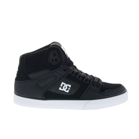 DC Mens Pure High Top WC Black Shoes (NWT)